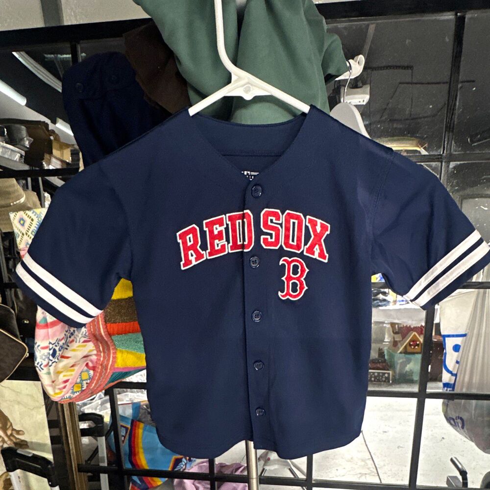 Genuine Merchandise Boston Red Sox MLB Youth/toddler Baseball Jersey Blue 4T-3X